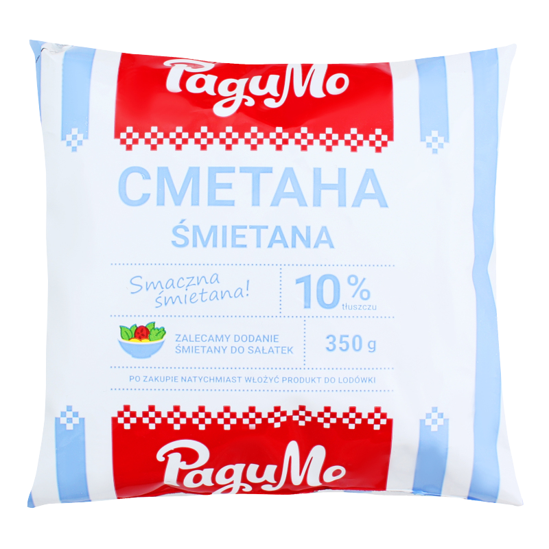 Сметана РАДИМО 10%, 350г, плівка поліетиленова